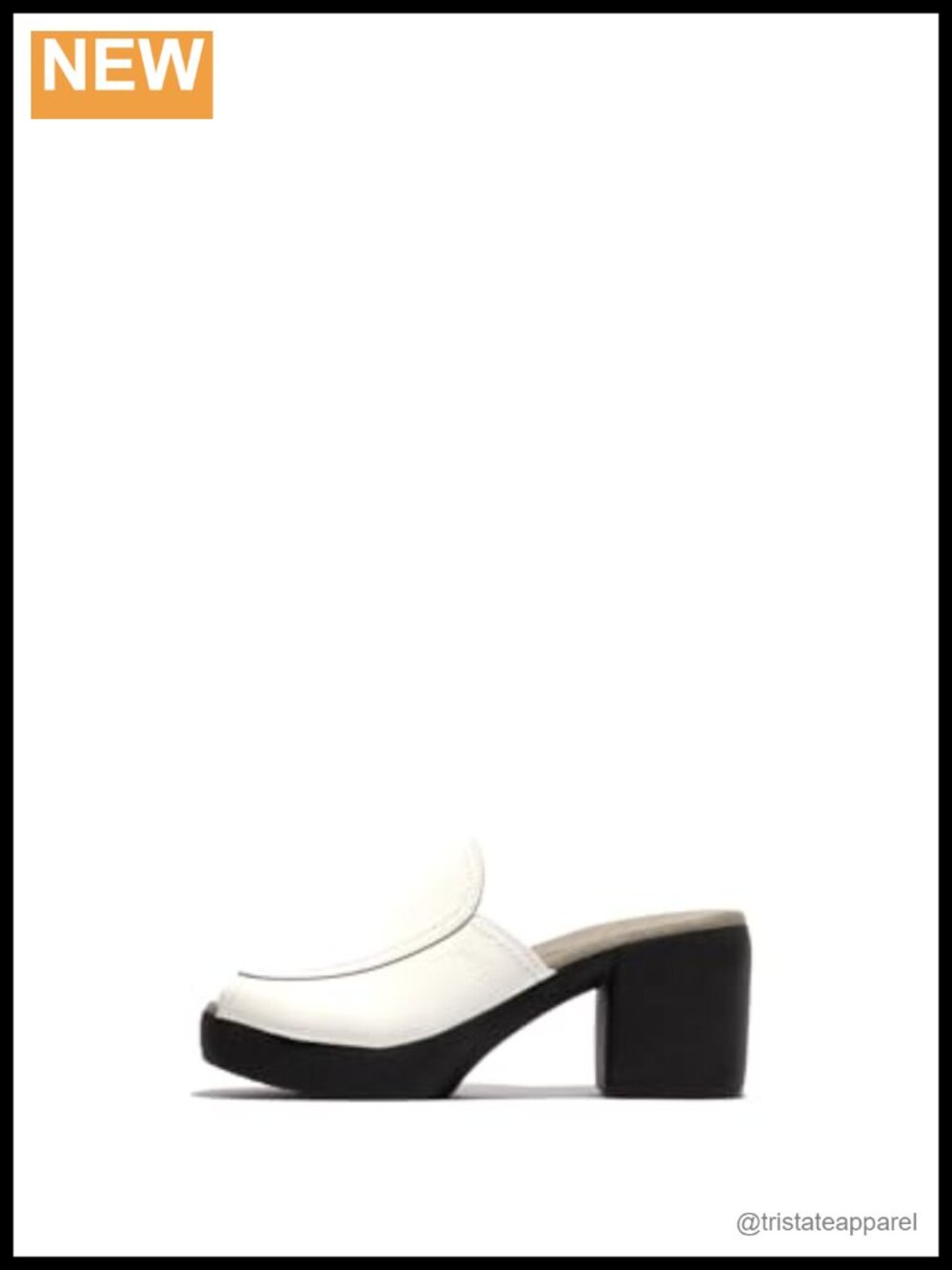 FLY London Leather Block Heel Mules Slip-On Platform Sandals